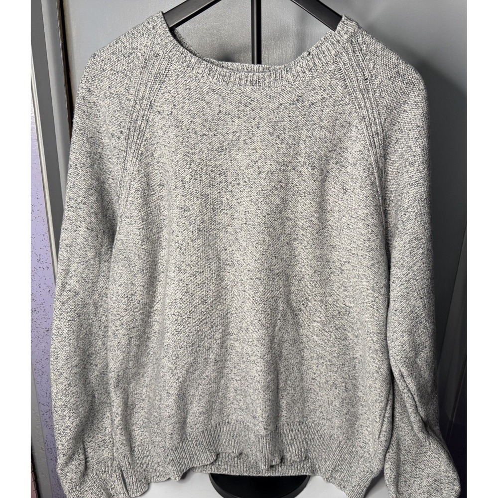 Abercrombie & Fitch Vintage Men's XXL Gray Marl Knit Roll Neck Crew Sweater - Picture 3 of 7